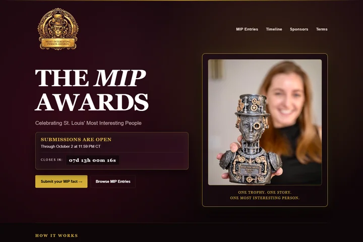 Existing public MIP Awards application homepage