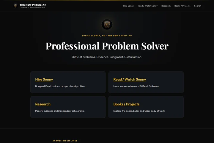 New Physician isolated staging homepage